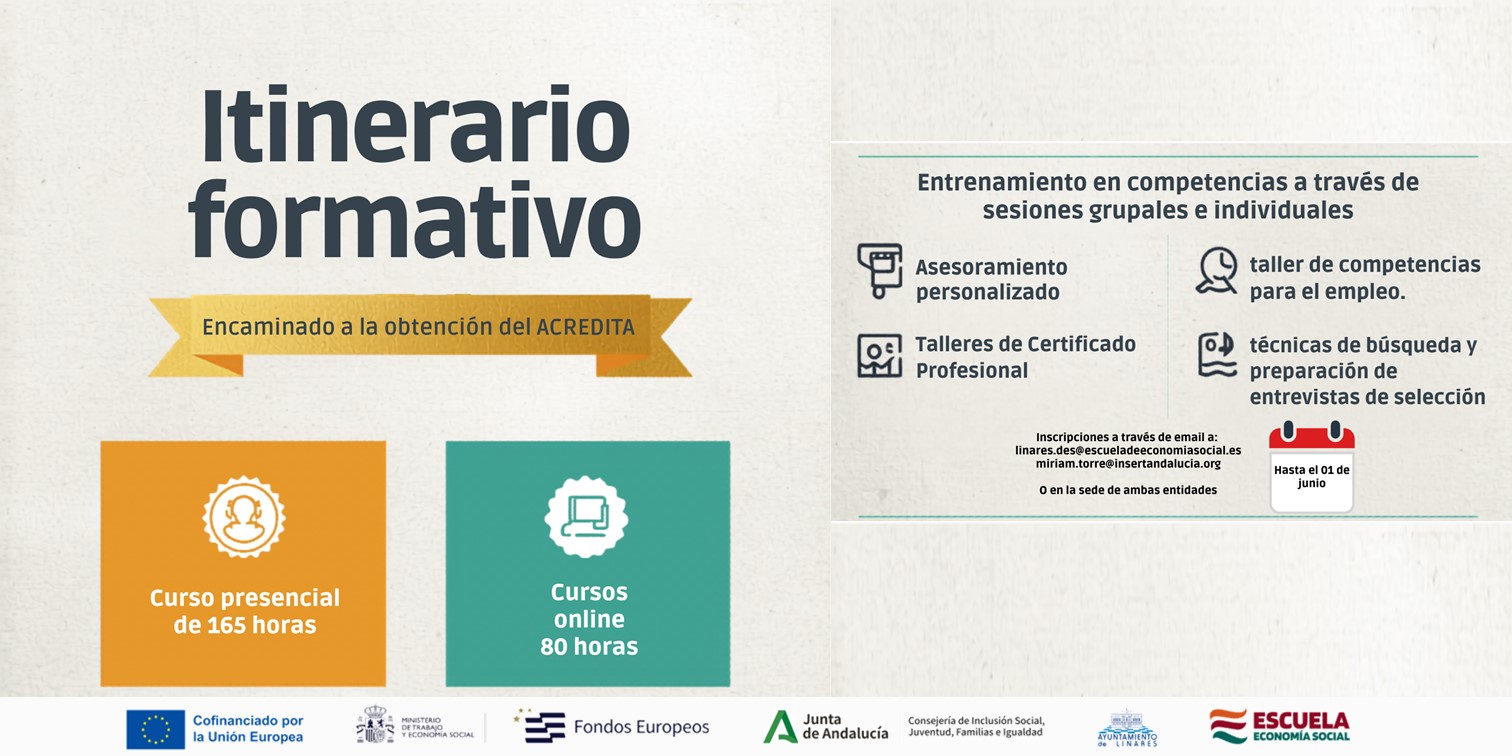 Iniciamos junto a Inserta Andalucía el itinerario formativo de Monitor/a sociocultural